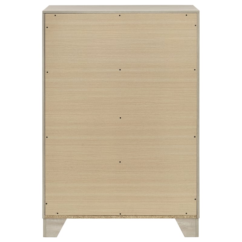 Pemberly Row 4 Drawer Bedroom Chest of Drawers in Rustic Cream