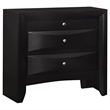 Pemberly Row Modern 5 Piece Eastern King Bedroom Set in Black