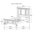 Pemberly Row 5 Piece Eastern King Carved Bedroom Set in Cream White