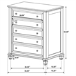 Pemberly Row 5 Piece Eastern King Carved Bedroom Set in Cream White