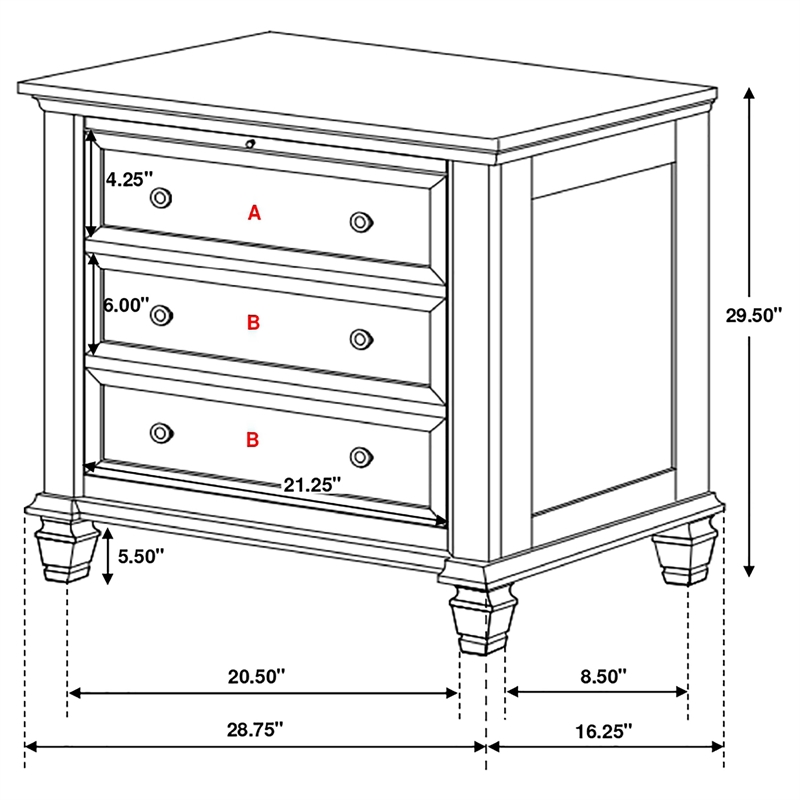 Pemberly Row 4 Piece California King Bedroom Set in Cream White