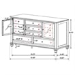 Pemberly Row 4 Piece California King Bedroom Set in Cream White