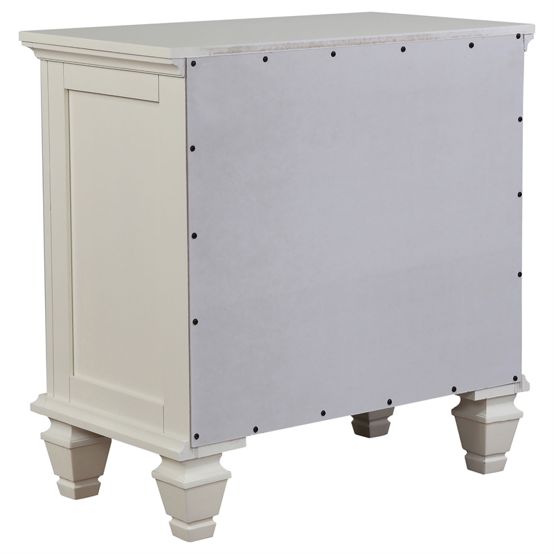 Pemberly Row 4 Piece California King Bedroom Set in Cream White