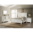 Pemberly Row 4 Piece California King Bedroom Set in Cream White