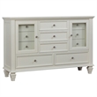Pemberly Row 5 Piece California King Bedroom Set in Cream White