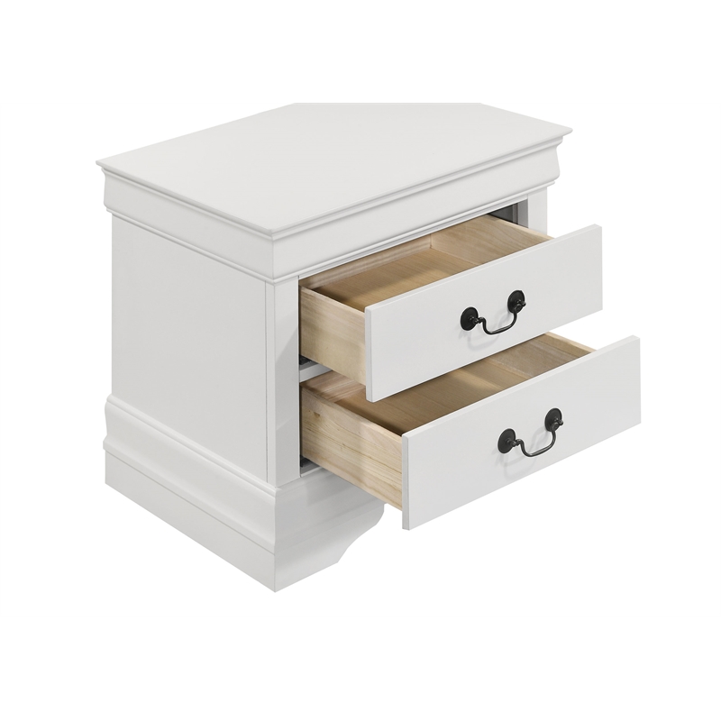 Pemberly Row 5 Piece Eastern King Bedroom Set with Chest in White