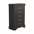 Pemberly Row 5 Piece Eastern King Bedroom Set with Chest in Cappuccino