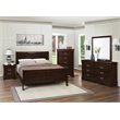 Pemberly Row 5 Piece Eastern King Bedroom Set with Chest in Cappuccino