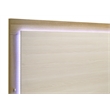Pemberly Row 5 Piece Eastern King LED Bedroom Set in Natural and White