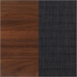 Pemberly Row Twin Platform Bed with Tufted Headboard in Dark Walnut