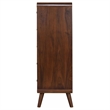 Pemberly Row 5 Drawer Mid-Century Chest of Drawers in Dark Walnut