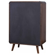 Pemberly Row 5 Drawer Mid-Century Chest of Drawers in Dark Walnut
