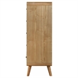Pemberly Row 5 Drawer Mid-Century Chest of Drawers in Light Ash