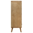 Pemberly Row 5 Drawer Mid-Century Chest of Drawers in Light Ash