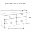 Pemberly Row 5 Piece Eastern King LED Bedroom Set in White High Gloss