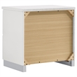 Pemberly Row 5 Piece Eastern King LED Bedroom Set in White High Gloss