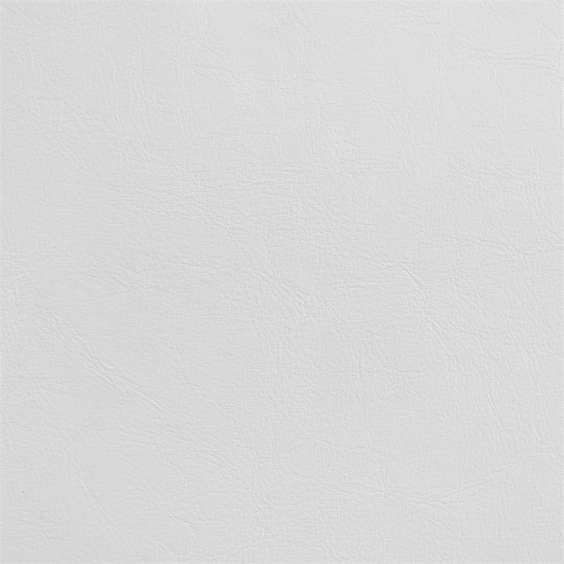 Pemberly Row 53 Inch Upholstered Twin Platform Bed in White Faux Leather