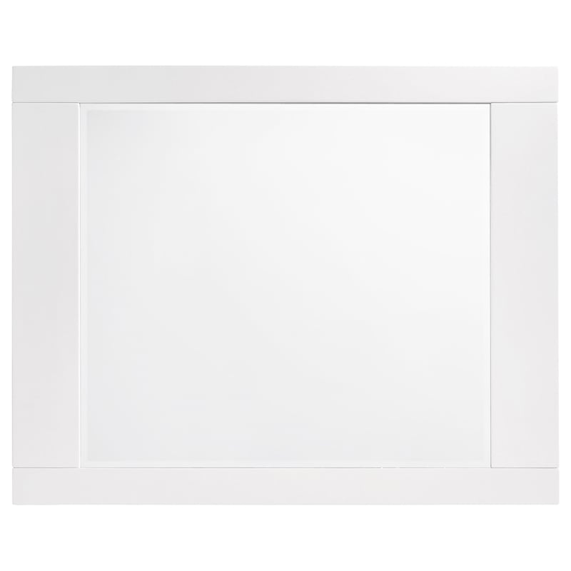 Pemberly Row 4 Piece Twin Platform Bedroom Set in White High Gloss