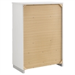 Pemberly Row 5 Piece Queen Platform Bedroom Set in White High Gloss