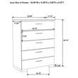 Pemberly Row 5 Piece Queen Platform Bedroom Set in White High Gloss