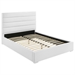 Pemberly Row 5 Piece Queen Platform Bedroom Set in White High Gloss