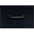 Pemberly Row Wood Twin Captains Bed With Trundle in Navy Blue