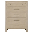 Pemberly Row 5-drawer Wood Bedroom Chest in Weathered Mango Brown
