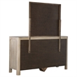 Pemberly Row 9-drawer Wood Bedroom Dresser with Mirror in Mango Brown