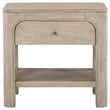 Pemberly Row 1-drawer Wood Nightstand in Weathered Mango Brown