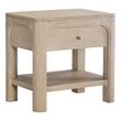 Pemberly Row 1-drawer Wood Nightstand in Weathered Mango Brown