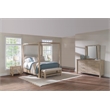 Pemberly Row 4-Piece Wood Queen Canopy Bedroom Set in Mango Brown