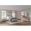 Pemberly Row 4-Piece Wood California King Canopy Bedroom Set in Mango Brown