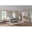 Pemberly Row 5-Piece Wood California King Canopy Bedroom Set in Mango Brown