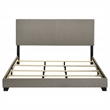 Pemberly Row Fabric Upholstered California King Panel Bed in Taupe