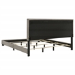 Pemberly Row Fabric Upholstered California King Panel Bed in Taupe