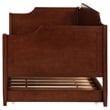 Pemberly Row Modern Classic Wood Twin Panel Daybed with Trundle in Cherry