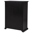 Pemberly Row 6-Drawer Bedroom Chest of Drawers with Round Knobs in Black