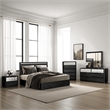 Pemberly Row 5-Piece Queen Bedroom Set with USB Nightstand in Ash Gray Wood