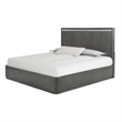 Pemberly Row 5-Piece Queen Bedroom Set with USB Nightstand in Ash Gray Wood