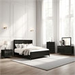Pemberly Row 5-Piece Queen Bedroom Set with Chest in Espresso Brown