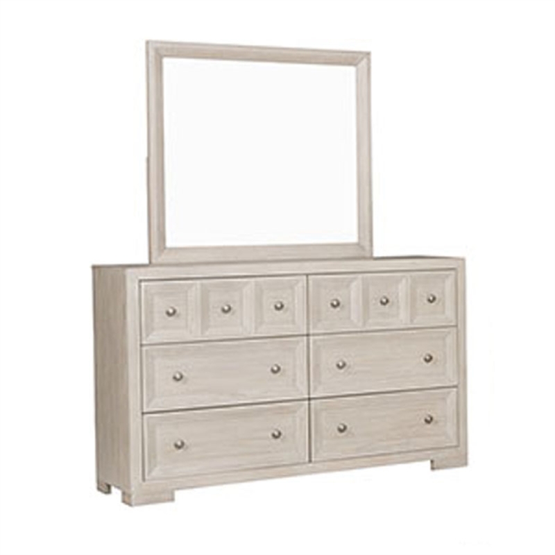 Pemberly Row 5-Piece Queen Bedroom Set with Chest in Beige Wood
