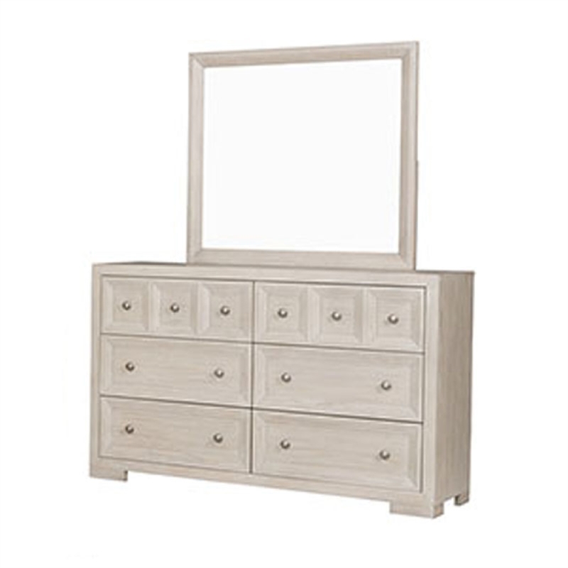 Pemberly Row 5-Piece Queen Bedroom Set with Chest in Beige Wood
