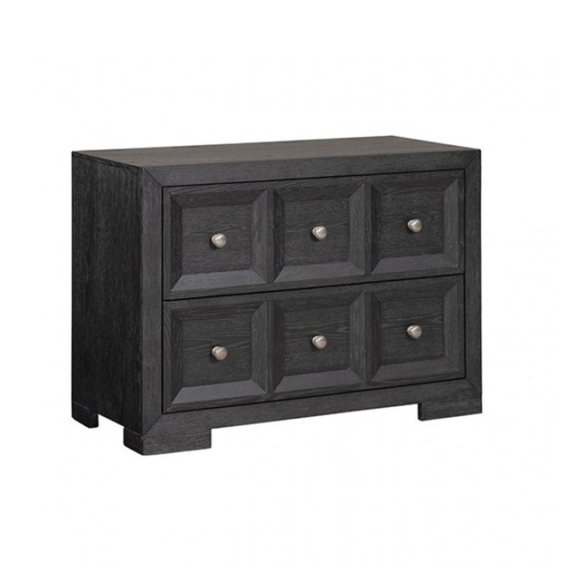 Pemberly Row 5-Piece Queen Bedroom Set with Chest in Black and White