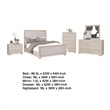 Pemberly Row 5-Piece Queen Bedroom Set with Chest in Tawny Brown