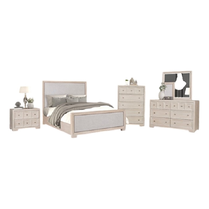 Pemberly Row 5-Piece Queen Bedroom Set with Chest in Tawny Brown