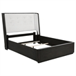 Pemberly Row 4-Piece Wood Queen Bedroom Set in Burnished Black