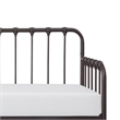 Pemberly Row Mission Style Daybed with Lift-Up Trundle in Dark Bronze Metal