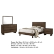 Pemberly Row 4-Piece Queen Bedroom Set in Warm Brown Rubberwood