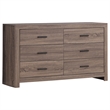 Pemberly Row 5-Piece Queen Storage Bedroom Set in Oak Brown and Dark Bronze