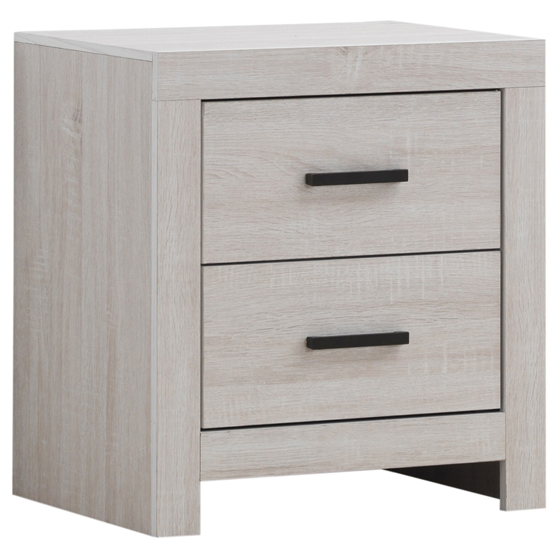 Pemberly Row 4-Piece Queen Storage Bedroom Set in Coastal White and Bronze